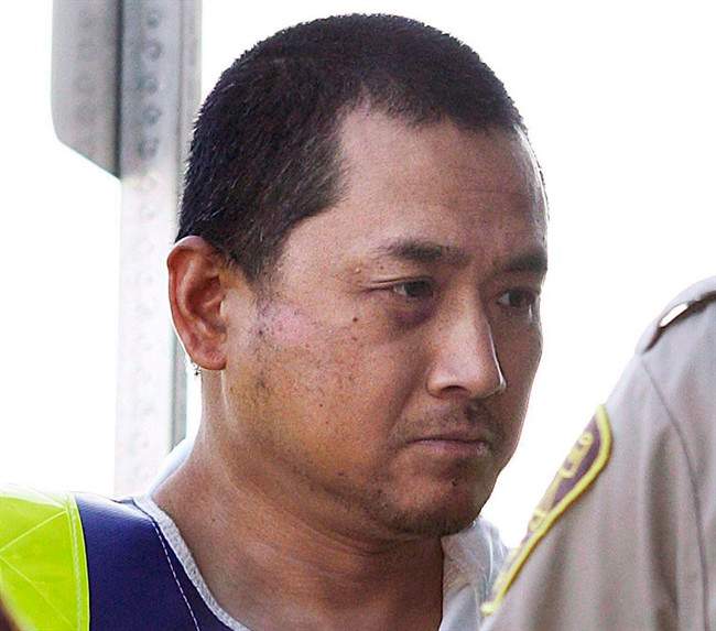 Vince Li is pictured at a court appearance in Portage La Prairie, Man. August 5, 2008. 