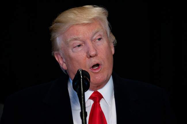 President Donald Trump speaks in Washington, Tuesday, Feb. 21, 2017. 