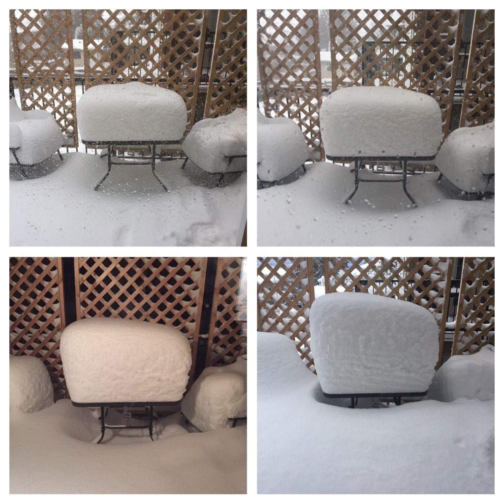 Snow in Chilliwack from Friday to Sunday.