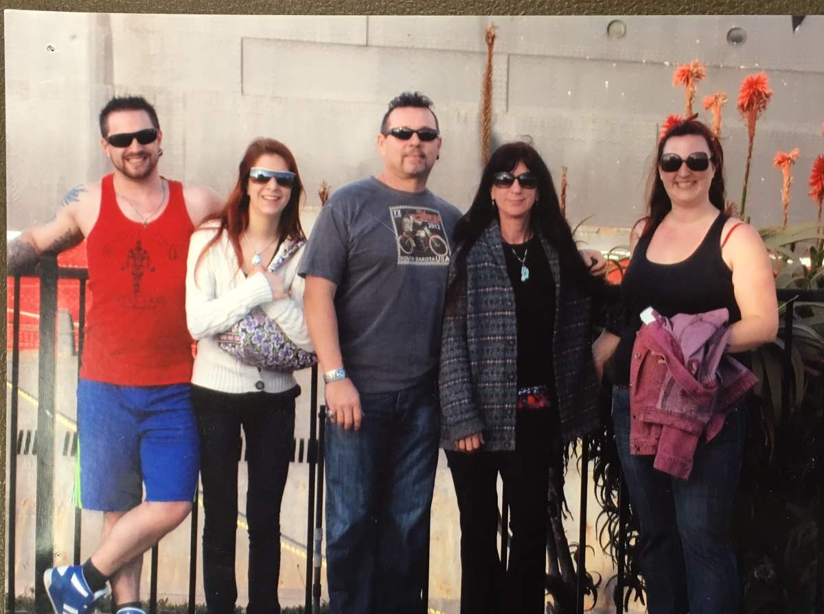 Jessie Kolb (on the far left) died from a fentanyl overdose in 2014.