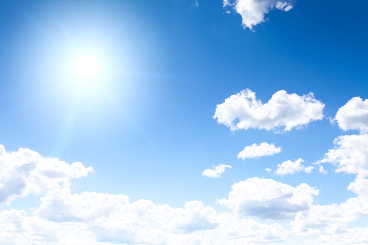 Warm weather.