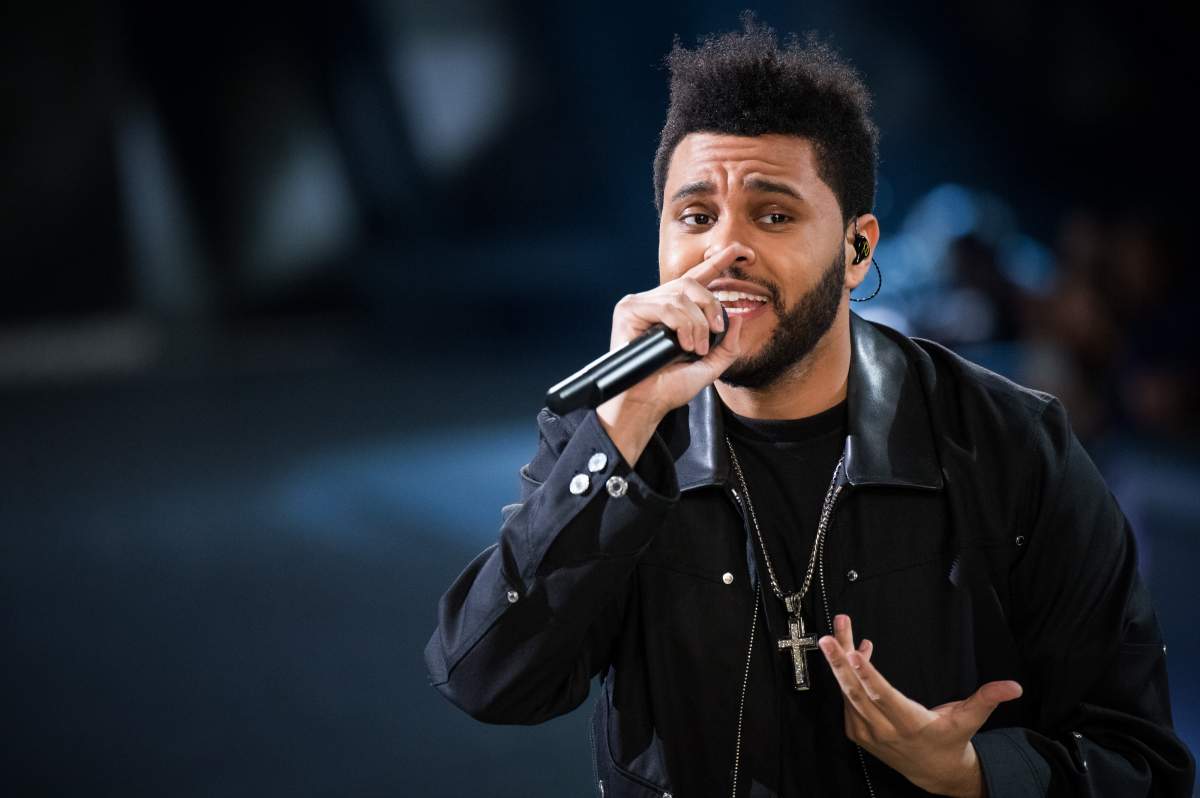 The  Weeknd performs at the Victoria's Secret Fashion Show on November 30, 2016 in Paris, France.