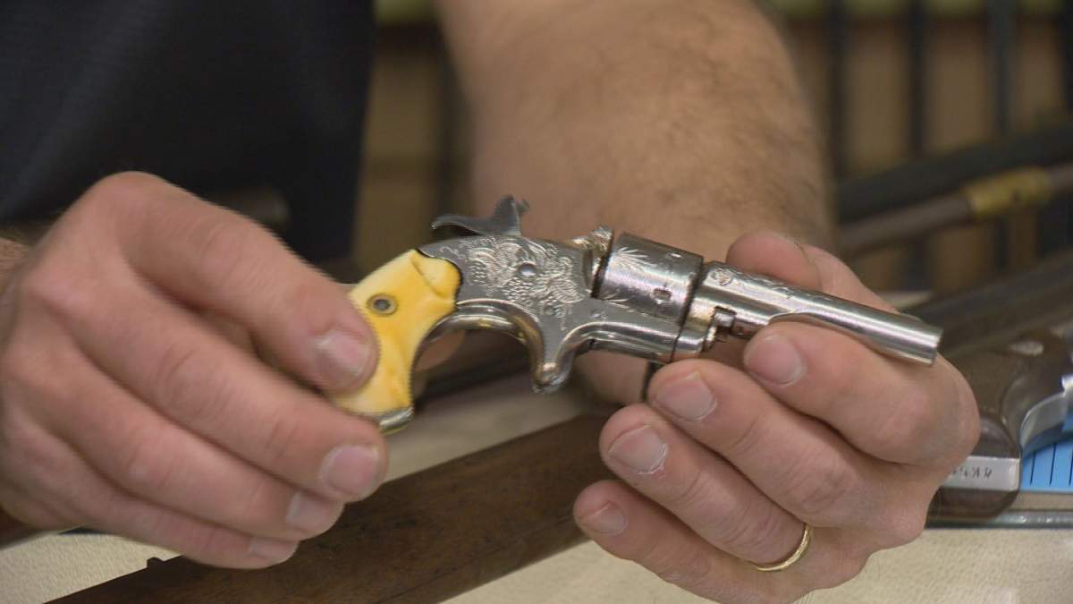 A early 1900's .22 calibre Colt pistol brought in to TnT Gunworks during the amnesty.