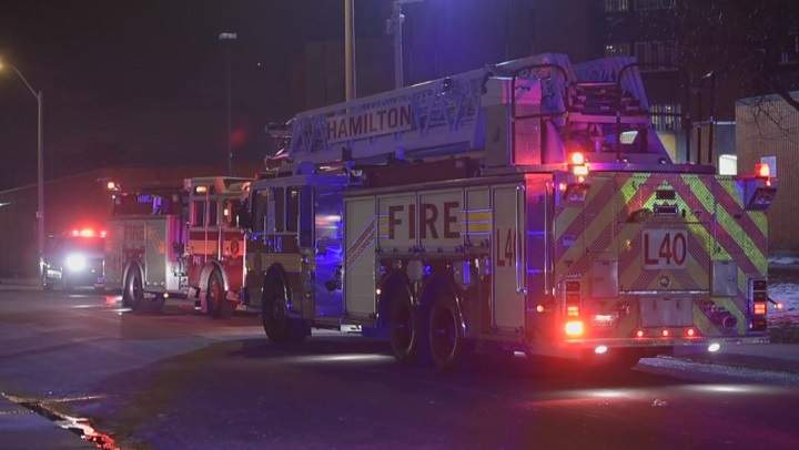 Firefighters were called to an apartment fire in East Hamilton Friday afternoon.
