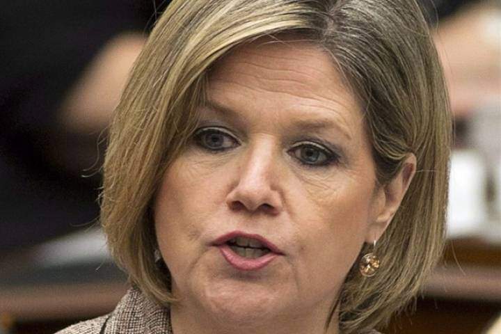 Ontario NDP leader Andrea Horwath is pictured in the Ontario Legislature on April 8, 2014. 
