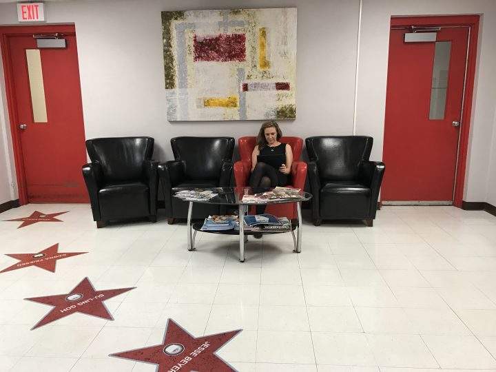 Global News Morning anchor Erin Chalmers enjoying a rare break in her day.