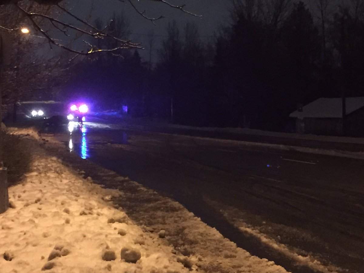 The scene of a fatal crash in Langley early Thursday morning.