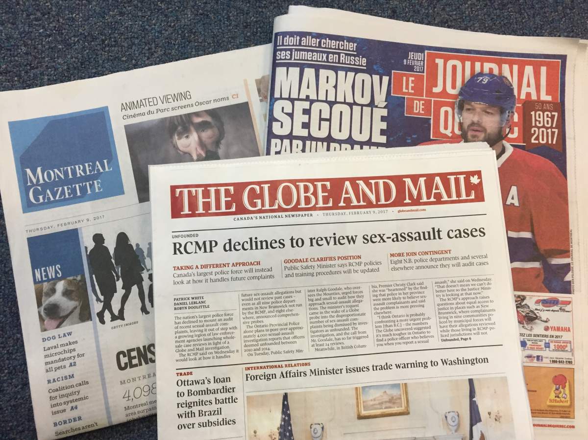 Quebec's print news media is in a state of emergency, according to the CSN. They want the government to bail the industry out. 