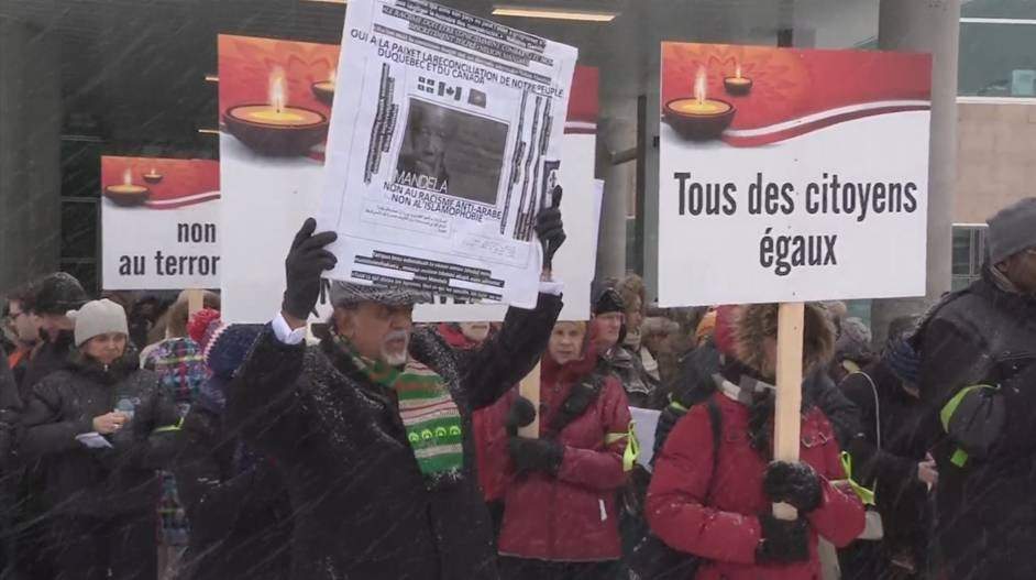 A march will be held Sunday in Quebec City to remember the victims of last week's deadly mosque attack, Sunday, February 5, 2017.