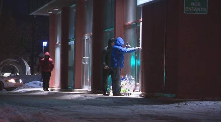 Six days after a deadly attack, the Centre Islamique de Quebec in Quebec City was once again open to worshipers for morning prayers Saturday, Feb. 04, 2017.