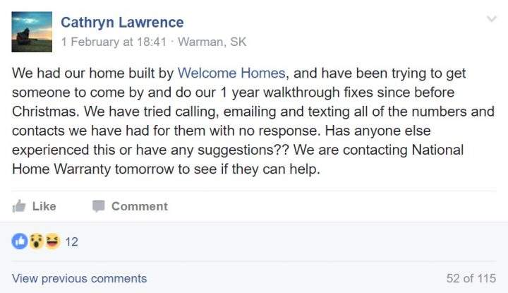 Warman, Sask. homebuilder folds, leaves unpaid bills and frustrated homeowners - image