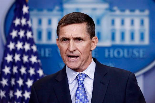 In this Feb. 1, 2017, file photo, National Security Adviser Michael Flynn speaks during the daily news briefing at the White House, in Washington. Flynn resigned as President Donald Trump’s national security advisor on Feb. 13, 2017.