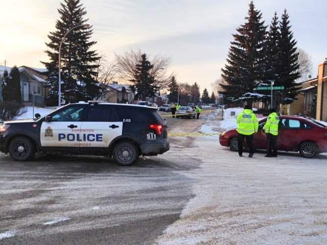 Police on scene at Kirkwood Avenue and 38 Street shortly after 8 a.m. March 14, 2017.