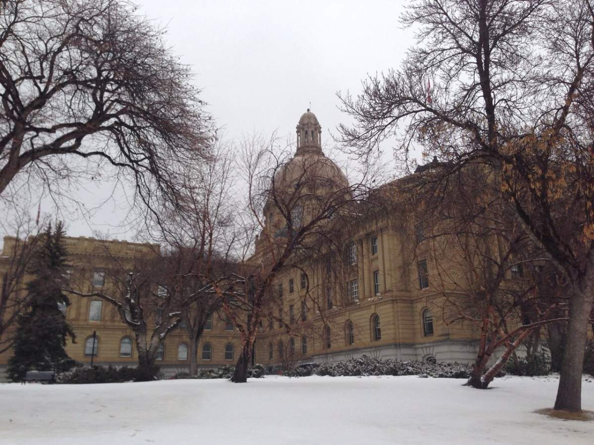 The Alberta legislature.
