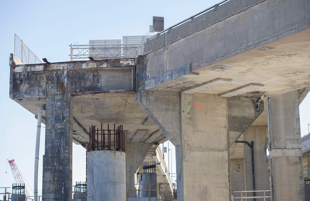The Turcot interchange is shown in Montreal, Thursday, March 23, 2017.