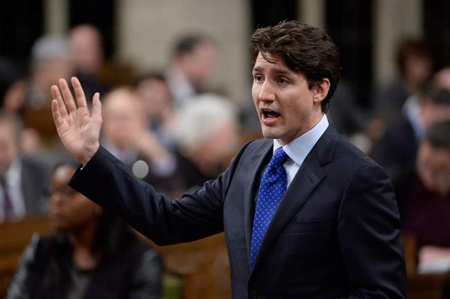 Prime Minister Justin Trudeau answers a question during Question Period in the House of Commons in Ottawa, Tuesday, March 21, 2017. 