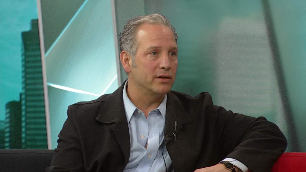 Alan Hallman on Global Calgary's Saturday Morning News  in 2013. 