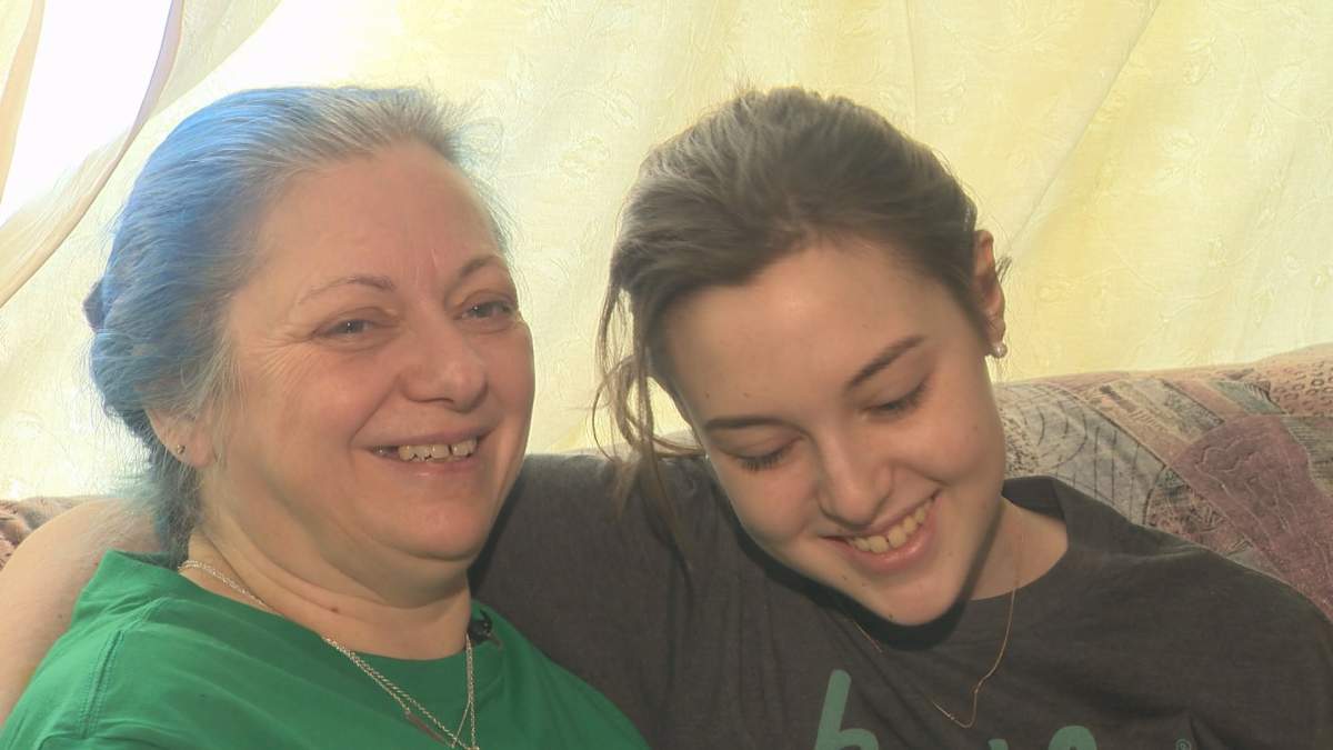 Becca Schofield, right, is pictured with her mom Anne. Schofield told Global News on Thursday, March 30 that she will be stepping out of the spotlight to spend time with her family. 