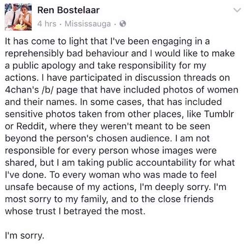 Comparing women to mollusks is not smart media strategy for Ren Bostelaar’s lawyer - image