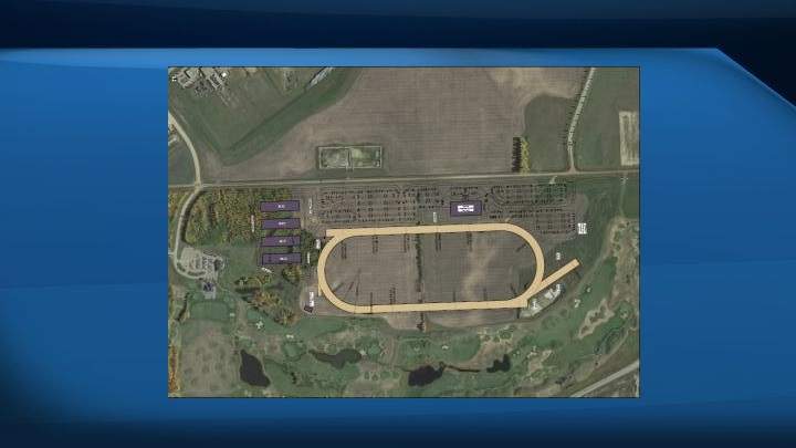 An artist’s rendering of plans for the Century Mile Racing Entertainment Centre.