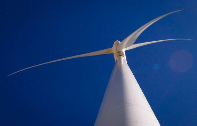 A wind turbines is shown in this file photo. 