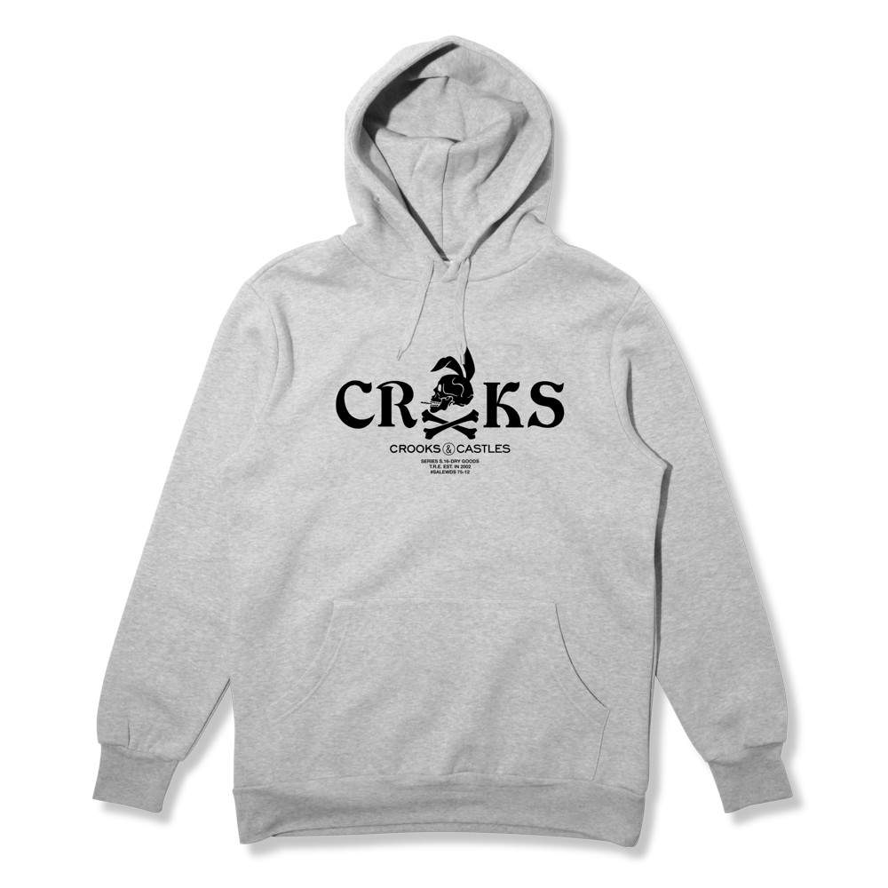 A Crooks and Castles hooded sweater.