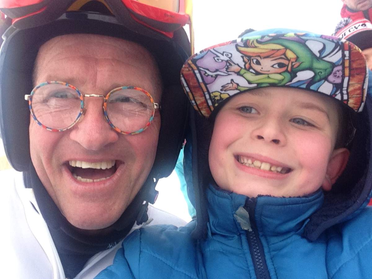 Malcolm and Dekorver saw Eddie the Eagle today soar at Calgary Olympic Park.