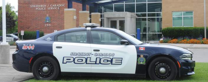 Strathroy-Caradoc have laid dozens of charges following an alleged robbery spree in Mount Brydges, Ont.
