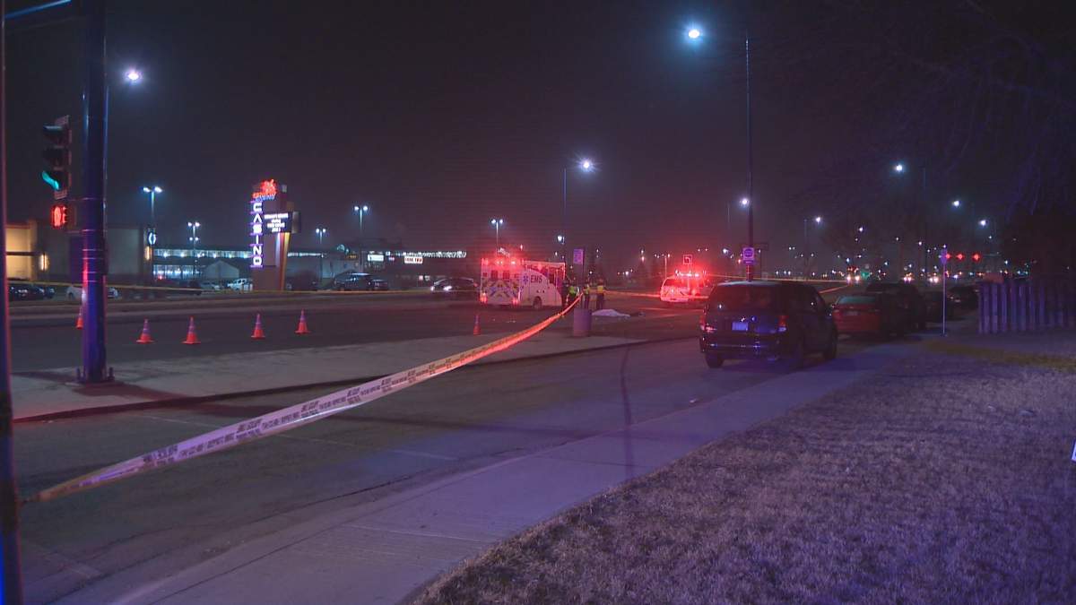 A 53-year-old woman was killed in a  hit-and-run collision on Fort Road near 131 Avenue in northeast Edmonton early Wednesday morning. March 29, 2016.