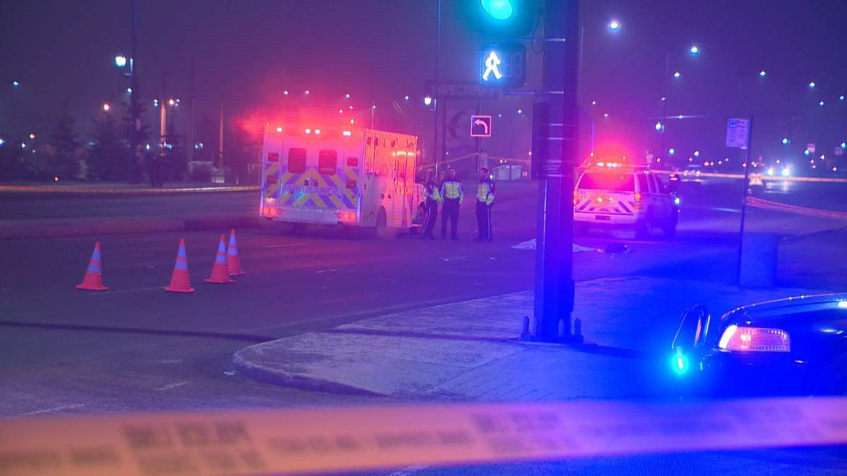 A 53-year-old woman was killed in a  hit-and-run collision on Fort Road near 131 Avenue in northeast Edmonton early Wednesday morning. March 29, 2016.