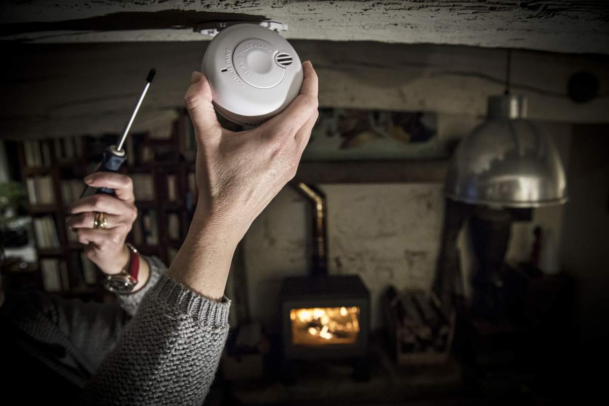 Peterborough firefighters credit smoke alarms for waking up a family during a dryer fire early Thursday.