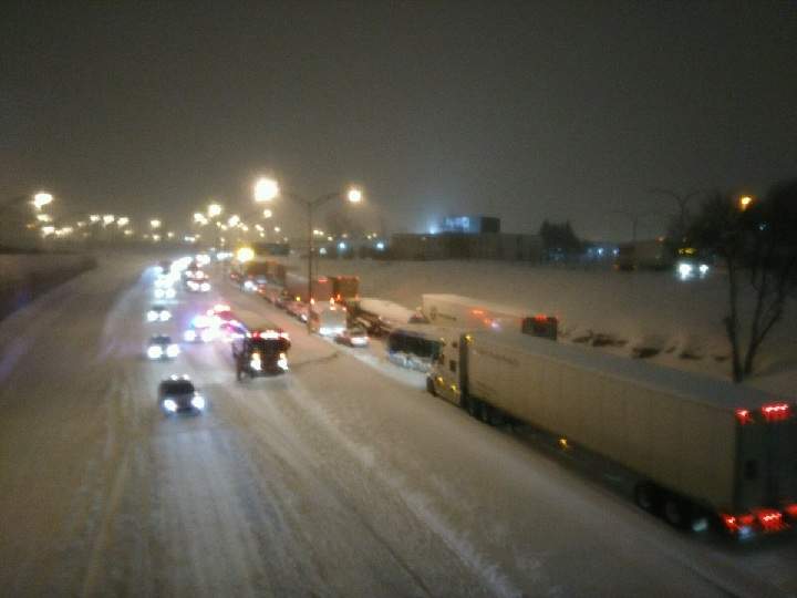 Officers with the Sûreté du Québec (SQ) have arrested a Laval man in connection with the events that unfolded on Montreal's Highway 13 last week. Saturday, March 18, 2017.