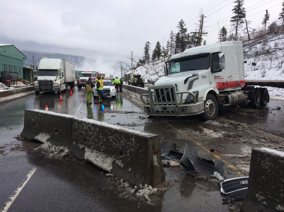 UPDATE – Traffic flowing in both directions at Highway 97 crash scene - image