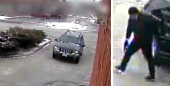 Police have released security-camera images of a vehicle and suspect wanted in their investigation of a fatal double shooting in Vaughan on March 15.