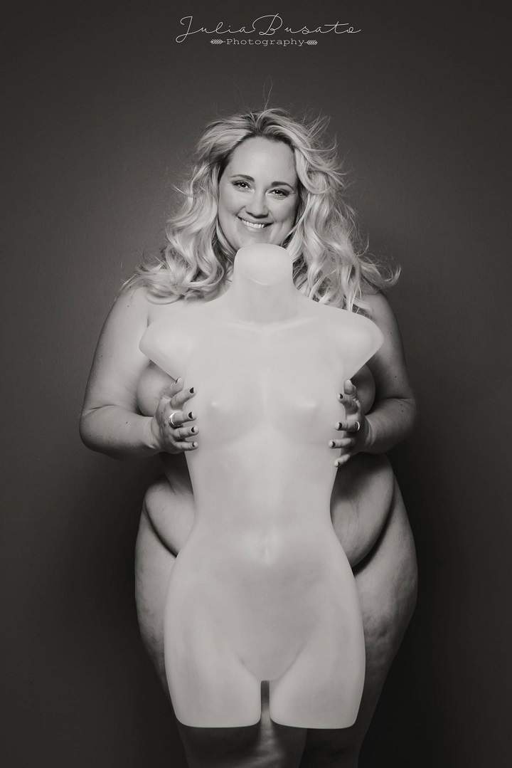 Adina Ingram poses for the mannequin photo series by Guelph, Ont. photographer Julia Busato. (Photo courtesy of Julia Busato)
