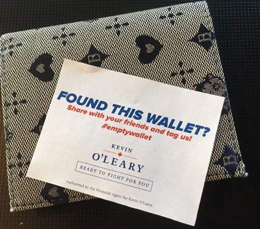 Kevin O’Leary campaign behind empty wallet promotion in Toronto - image