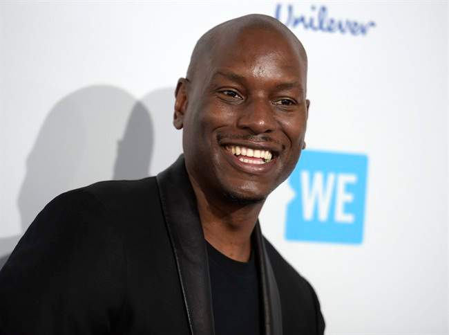 Tyrese Gibson arrives at WE Day California at the Forum in Inglewood, Calif.