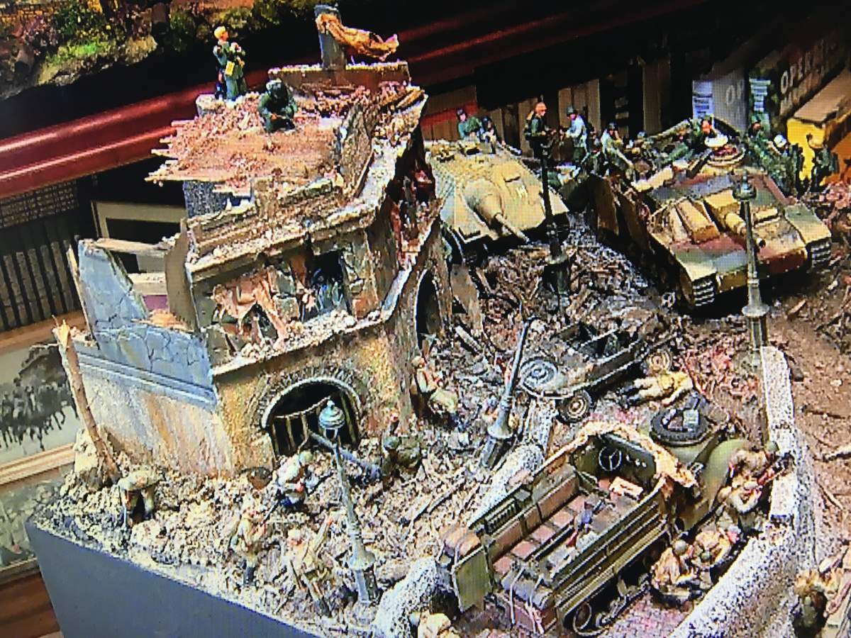 A diorama designed by New Brunswick modeller Nick Dunning is pictured in his home in Quispamsis, N.B.