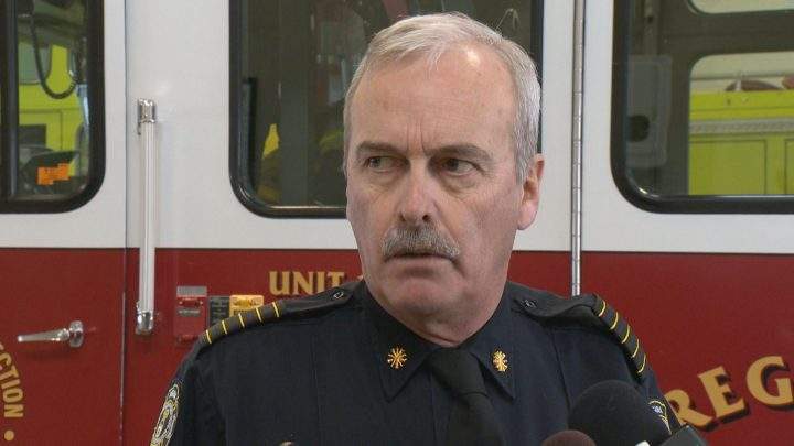 Ernie Polsom has been Regina and Protective Services Fire Chief since 2014.