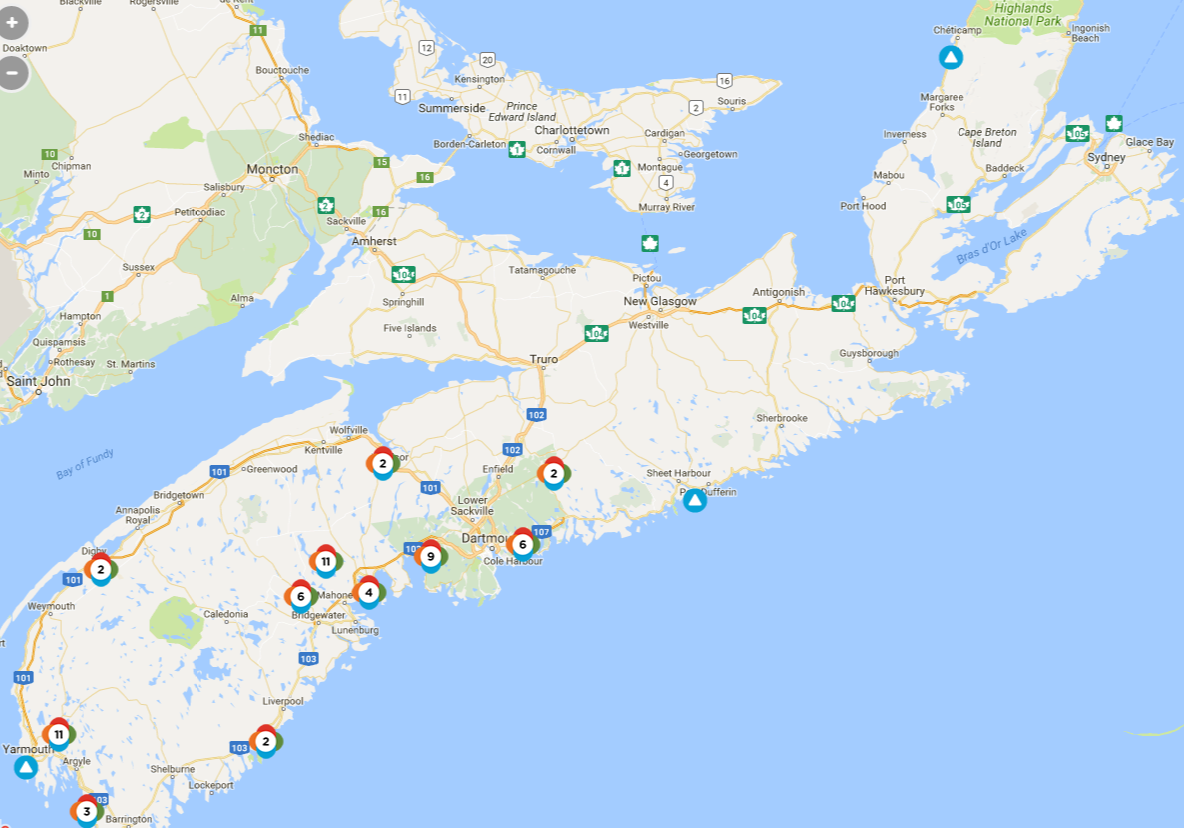Only a few hundred people remain without power in Nova Scotia after a nor'easter blew through the province.