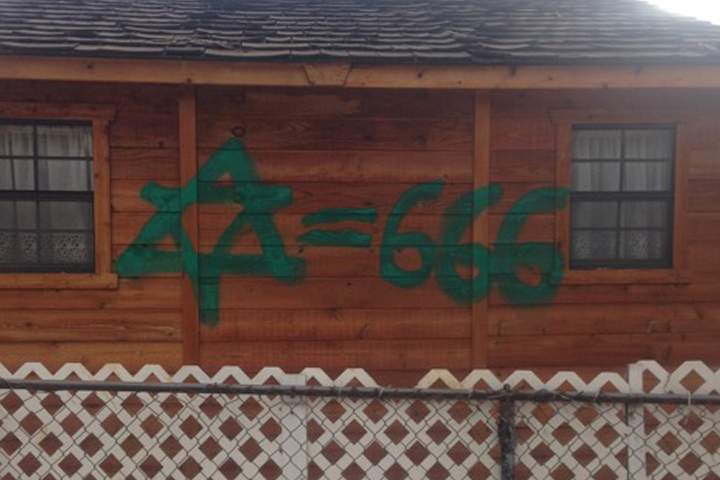 Hateful graffiti targets Muslims and Jews at Calgary park - image