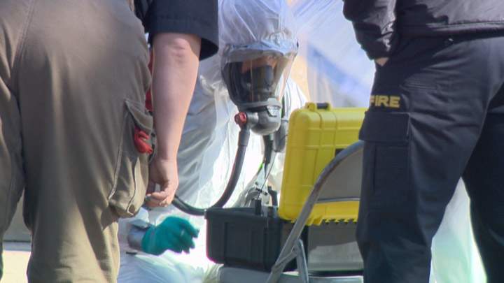 Buena Vista School in Saskatoon was evacuated Thursday afternoon after the discovery of a suspicious package.