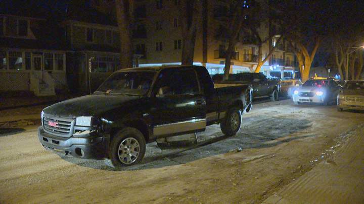 Sirens wake people in City Park as Saskatoon police officers chase stolen truck.