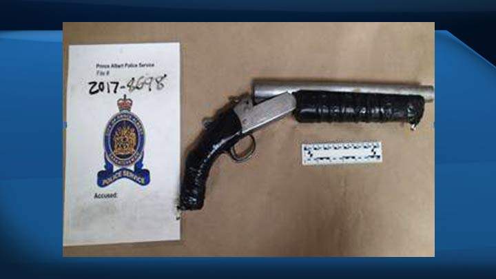 A traffic stop in Prince Albert, Sask., on March 24 resulted in police seizing weapons.