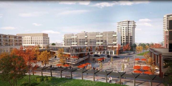 An artist rendering of Calgary’s University District provided by the Discovery Centre. March 2017.