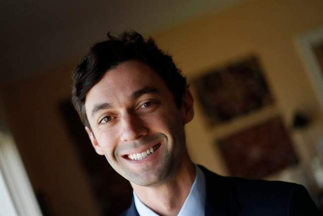 In this Feb. 10, 2017, file photo, Democratic candidate for Georgia's 6th congressional district Jon Ossoff poses for a portrait in Atlanta. 