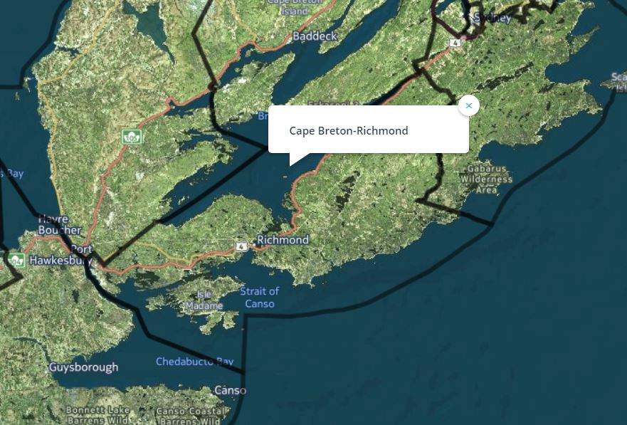 The riding of Cape Breton-Richmond.