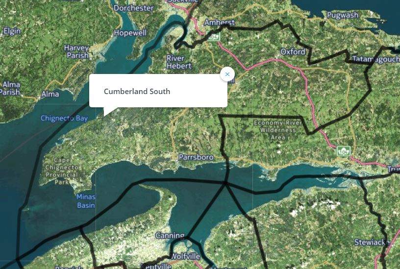 The riding of Cumberland South.