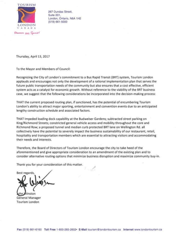 Tourism London says current BRT plans have ‘potential of encumbering’ London tourism - image