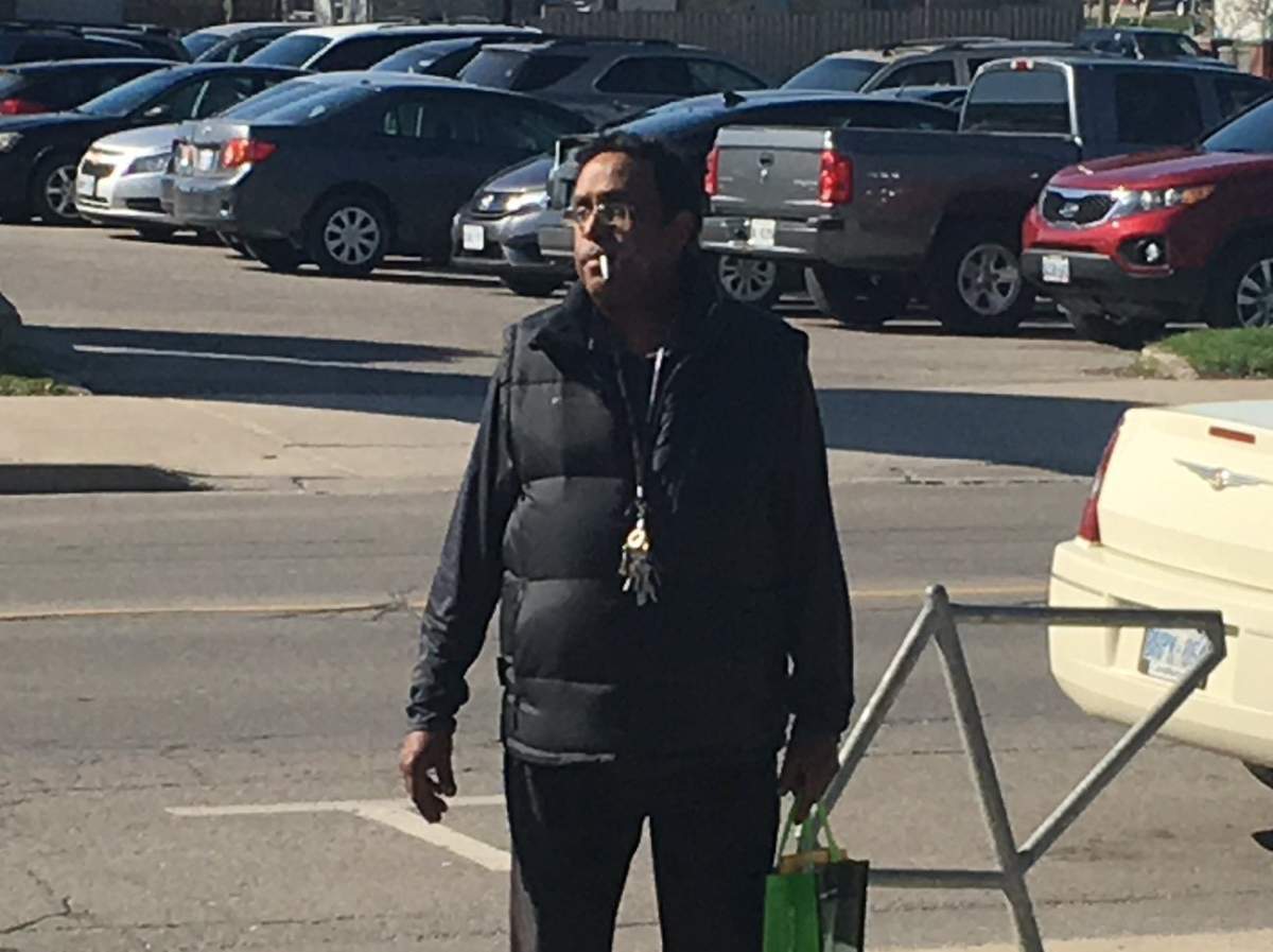 Keith Charles seen arriving at Provincial Offences Court on Dundas Street, April 24, 2017.